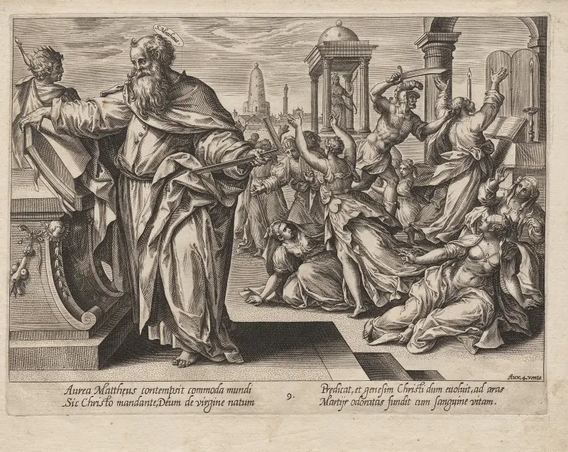 Der heilige Matthäus von Hendrick Goltzius