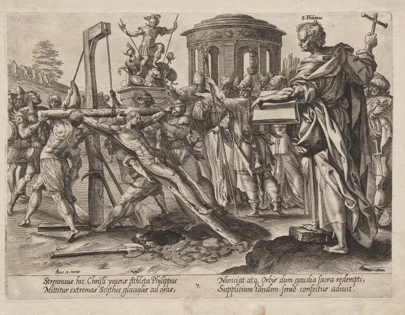 St. Philippus av Hendrick Goltzius