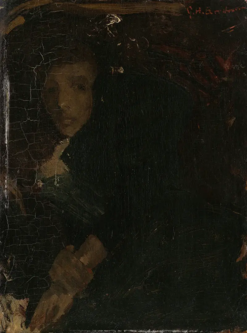 MCJ (Marie) Jordan (1866–1948), konstnärens hustru av George Hendrik Breitner