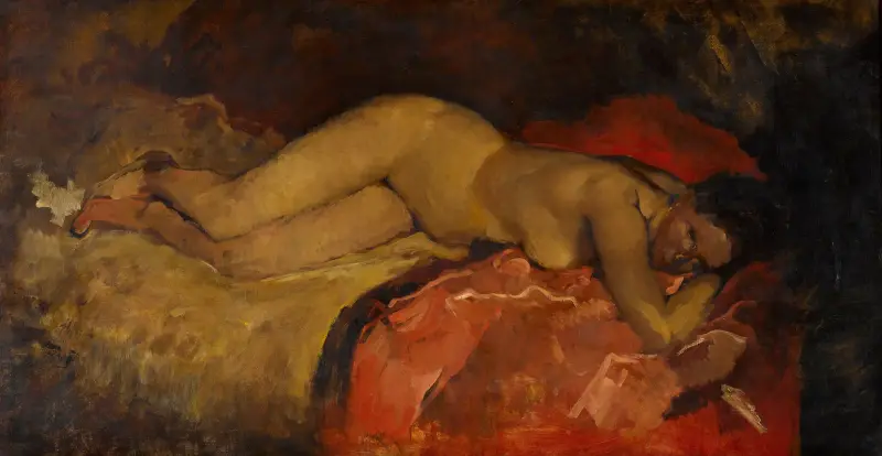 Ležící akt, George Hendrik Breitner