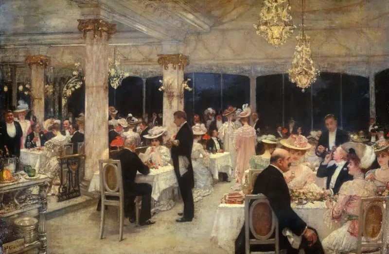 Armenonville, kvällen före Grand Prix, 1905 – nr 2 av Henri Gervex