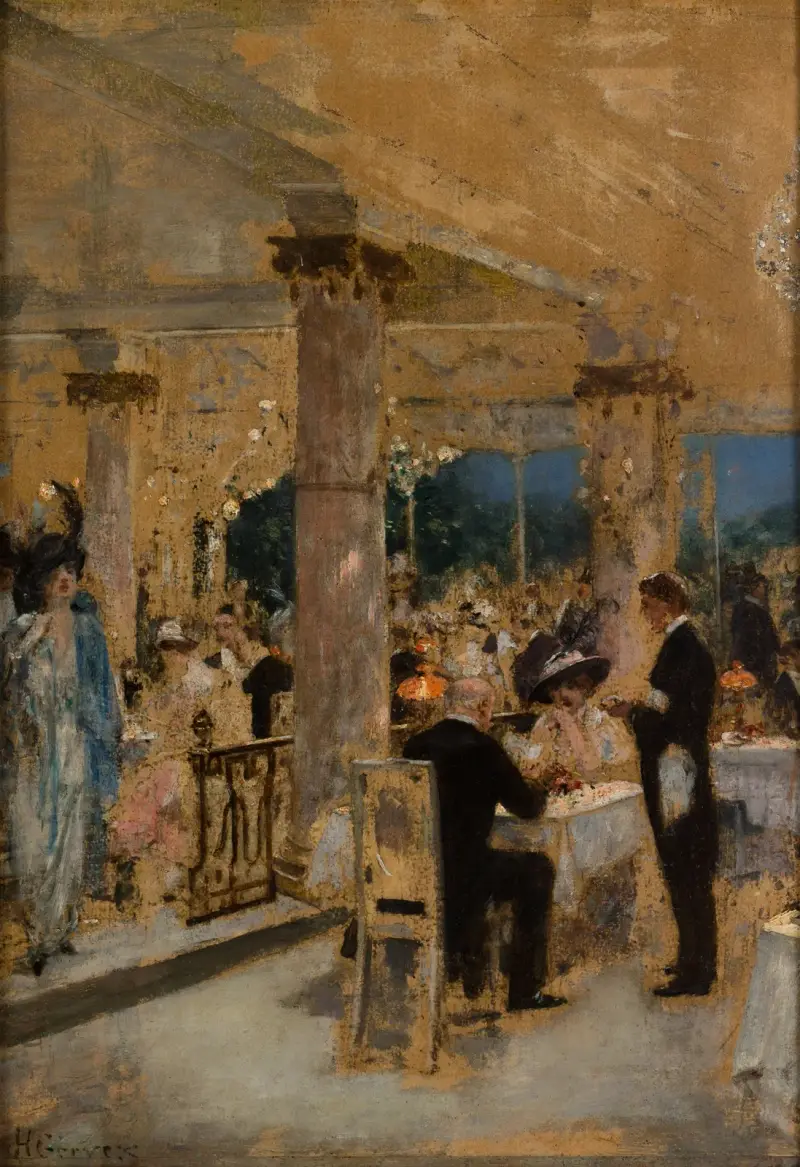 Armenonville, kvällen före Grand Prix, 1905 – nr 1 av Henri Gervex