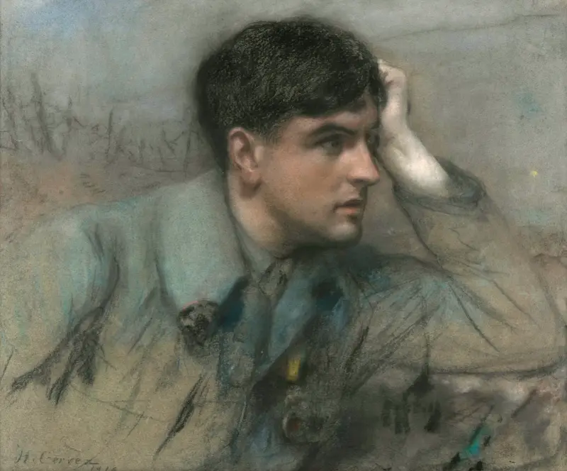 Porträt eines Offiziers von Henri Gervex