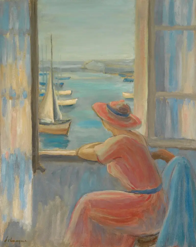 Devant La Fenêtre, Ile D’yeu av Henri Lebasque