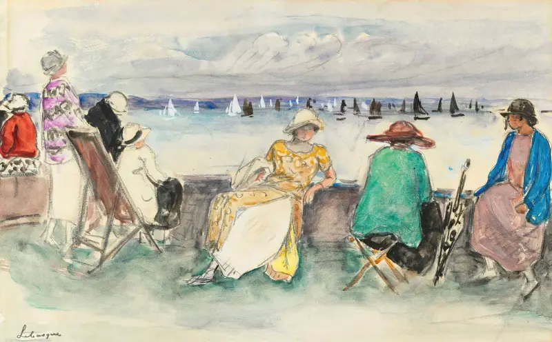 Žena u regaty, Henri Lebasque