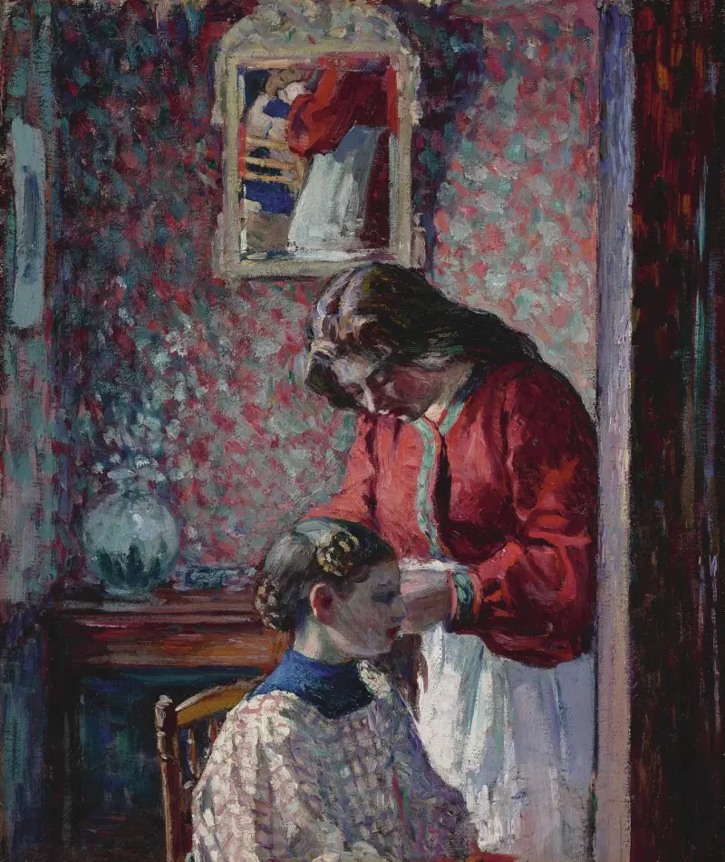 Le Coiffure av Henri Lebasque