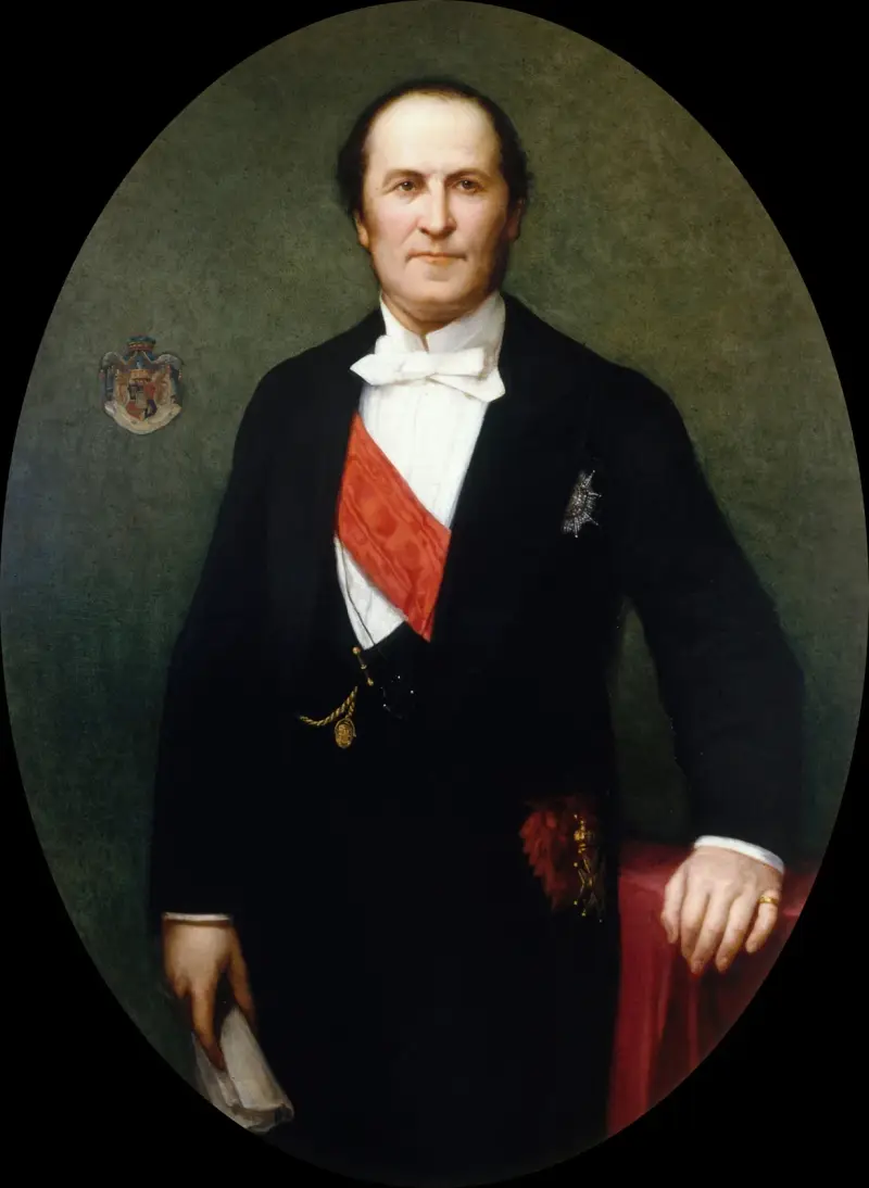 Porträtt av baron Haussmann (1809–1891), prefekt för Seine (1853–1870) av Henri Lehmann