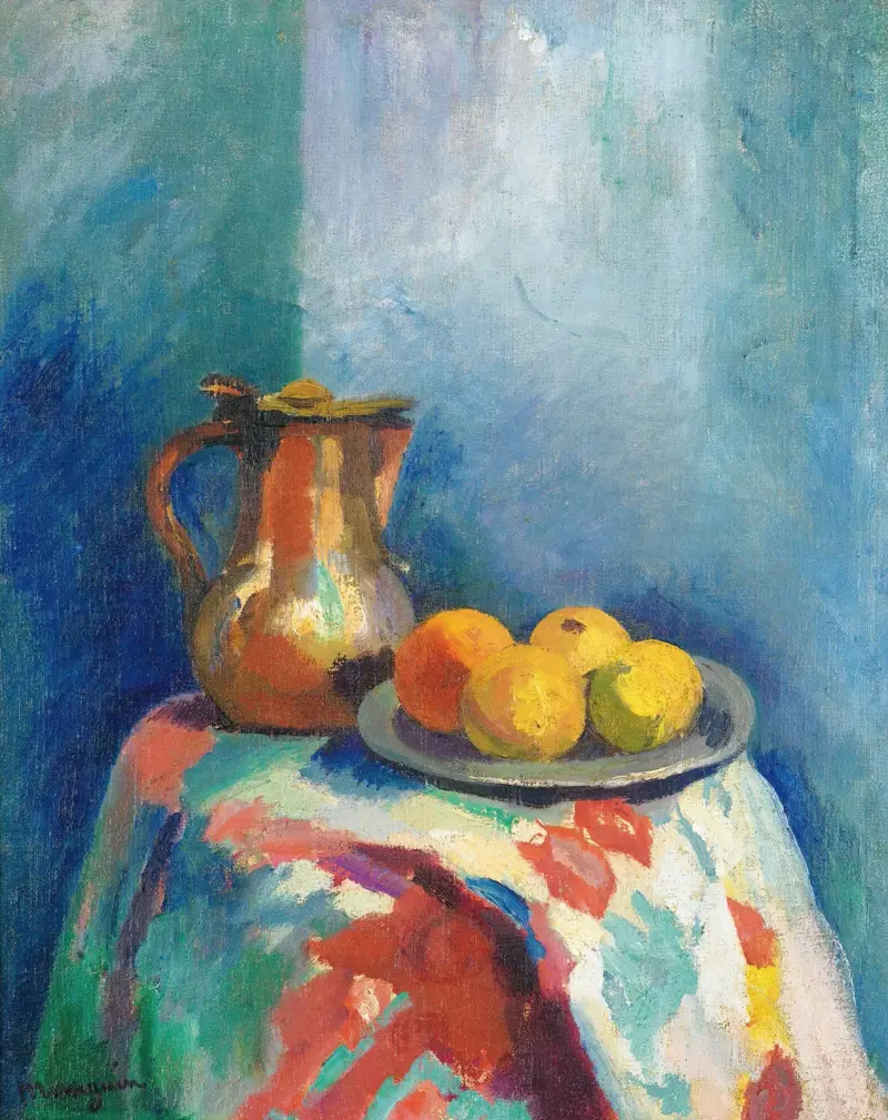 Stillleben mit Kupferkrug von Henri Manguin