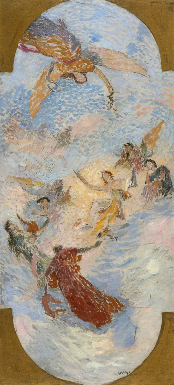 Apollon und die Musen von Henri Martin