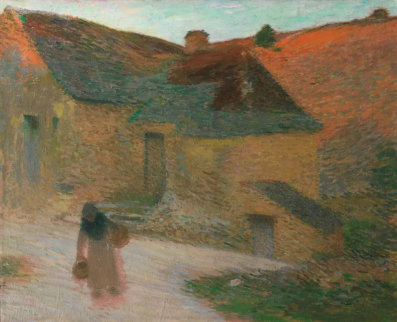 Sista solstrålarna, en gård i Lot av Henri Martin