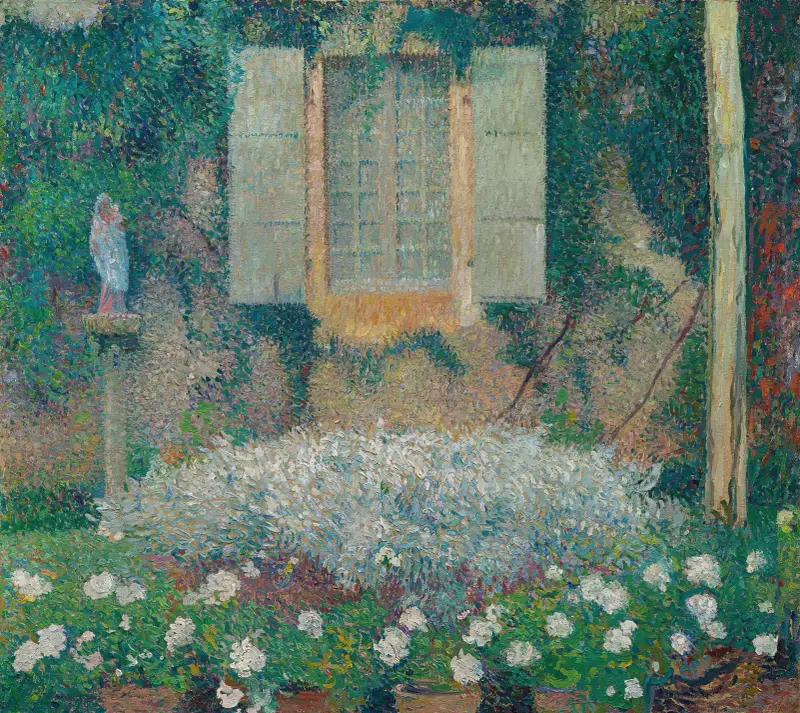 Das Küchenfenster mit Blick auf den Garten in Marquayrol von Henri Martin