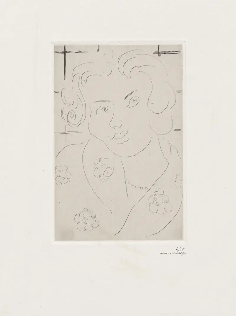 Popiersie w kwiecistej sukni, Henri Matisse