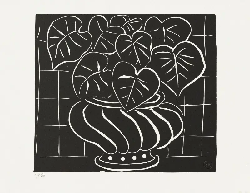 Korg med begonior II av Henri Matisse