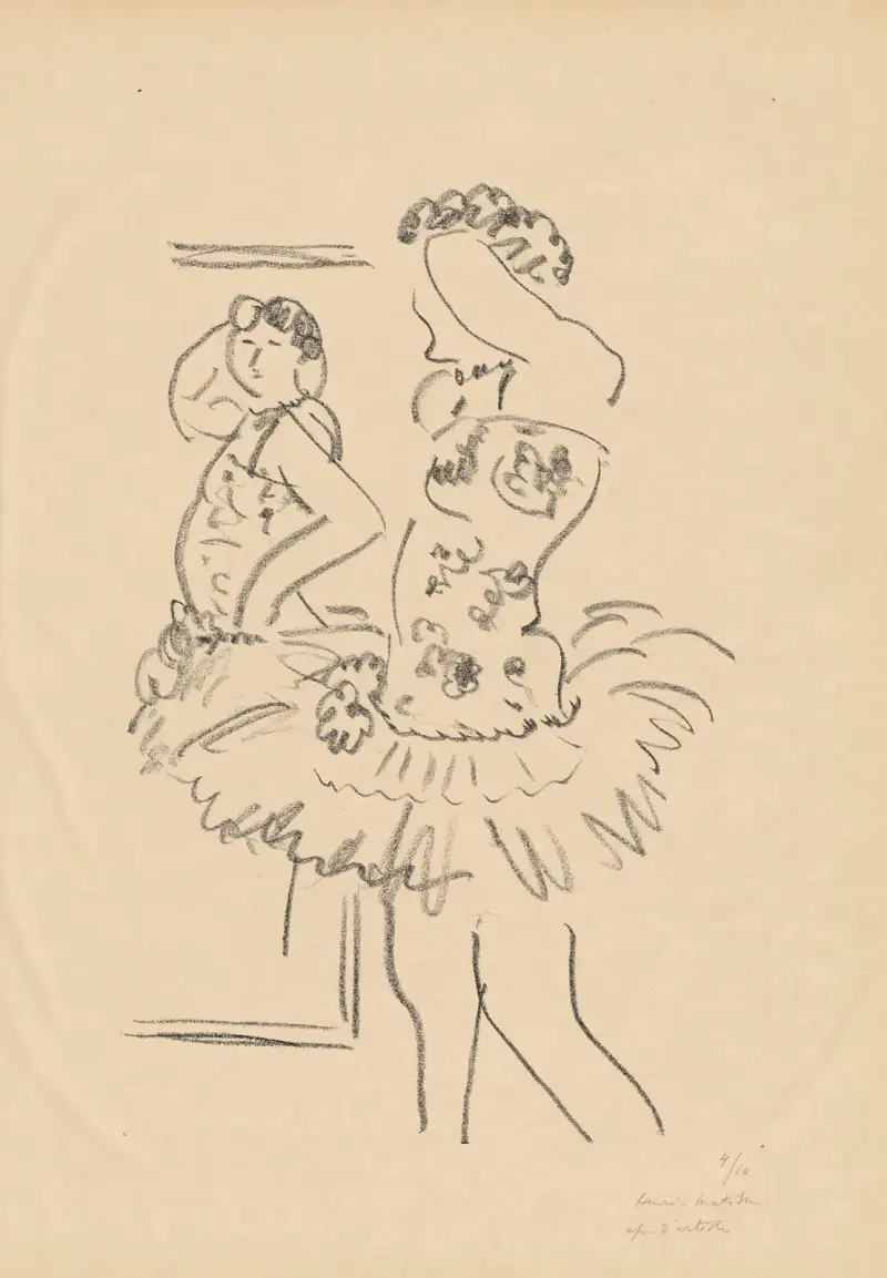 Danseuse au miroir av Henri Matisse