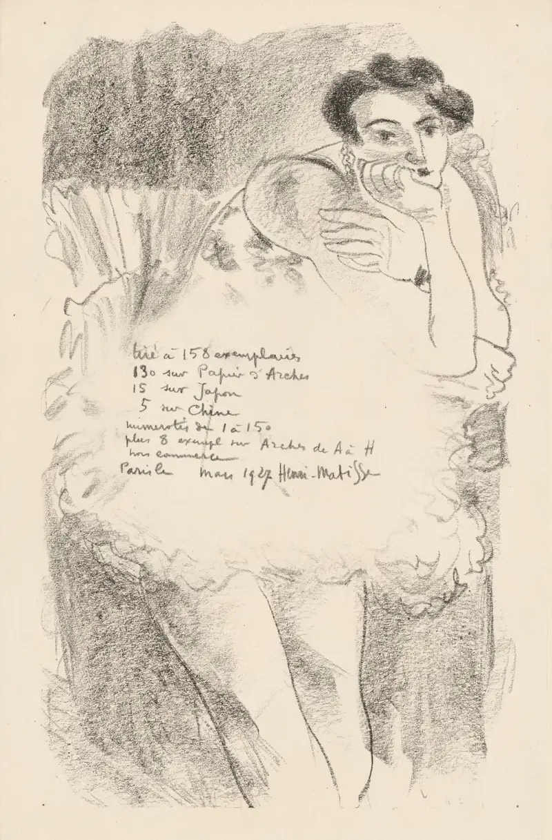 Tio dansöser – serie om nio blad av Henri Matisse