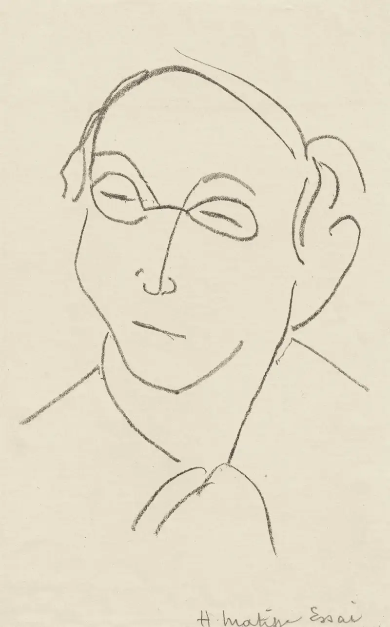 Studia do frontyspisu „Choix de pages de Paul Léautaud”, pl. 07, Henri Matisse