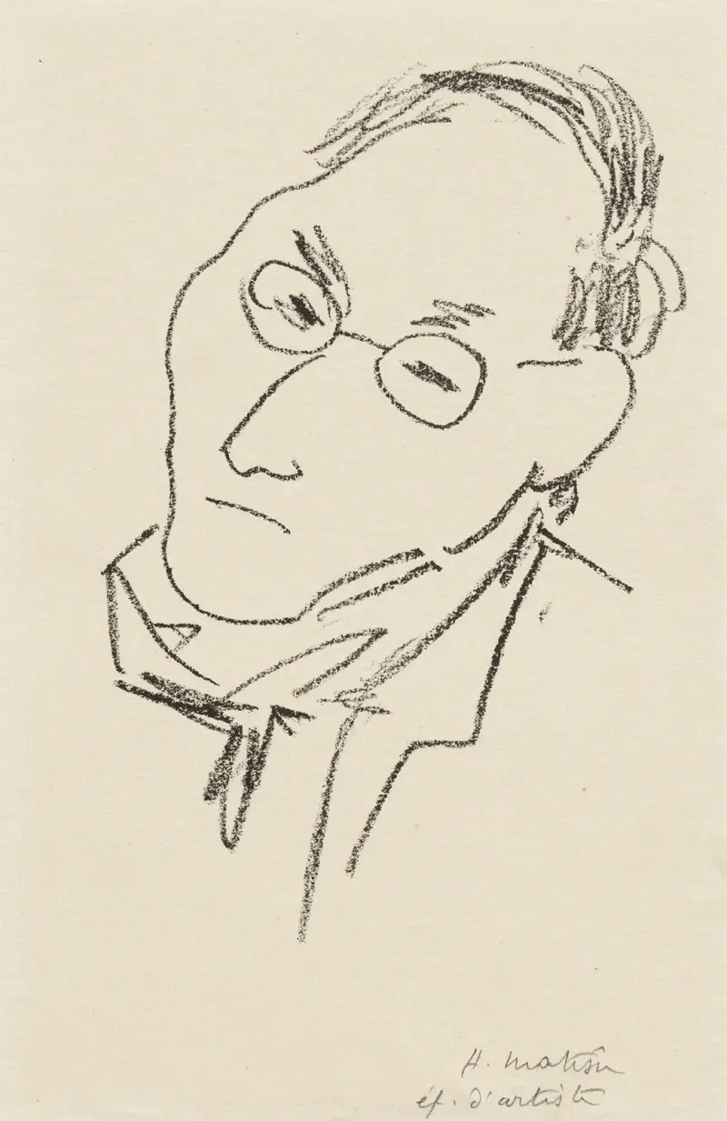 Studia do frontyspisu „Choix de pages de Paul Léautaud”, pl. 06, Henri Matisse