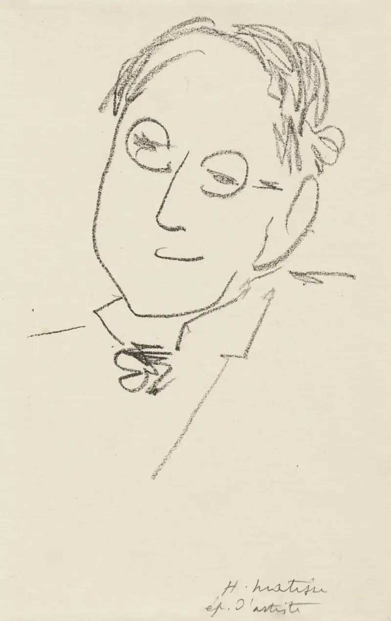 Studia do frontyspisu „Choix de pages de Paul Léautaud”, pl. 09, Henri Matisse