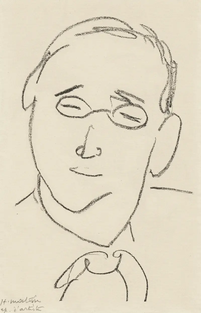 Studien für das Frontispiz zu ‚Choix de pages de Paul Léautaud‘, Tafel 10 von Henri Matisse