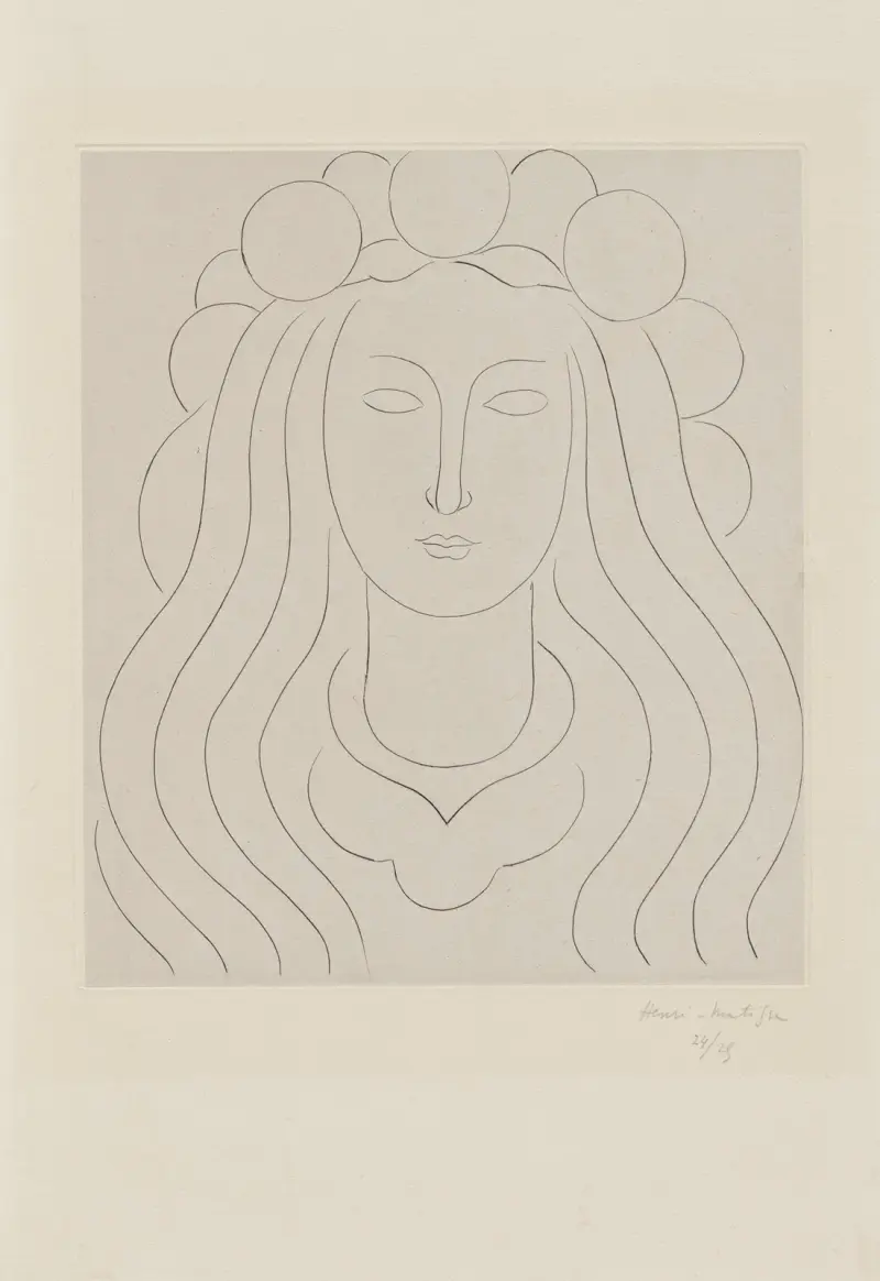 Fée au chapeau de clarté Souvenir du Mallarmé av Henri Matisse
