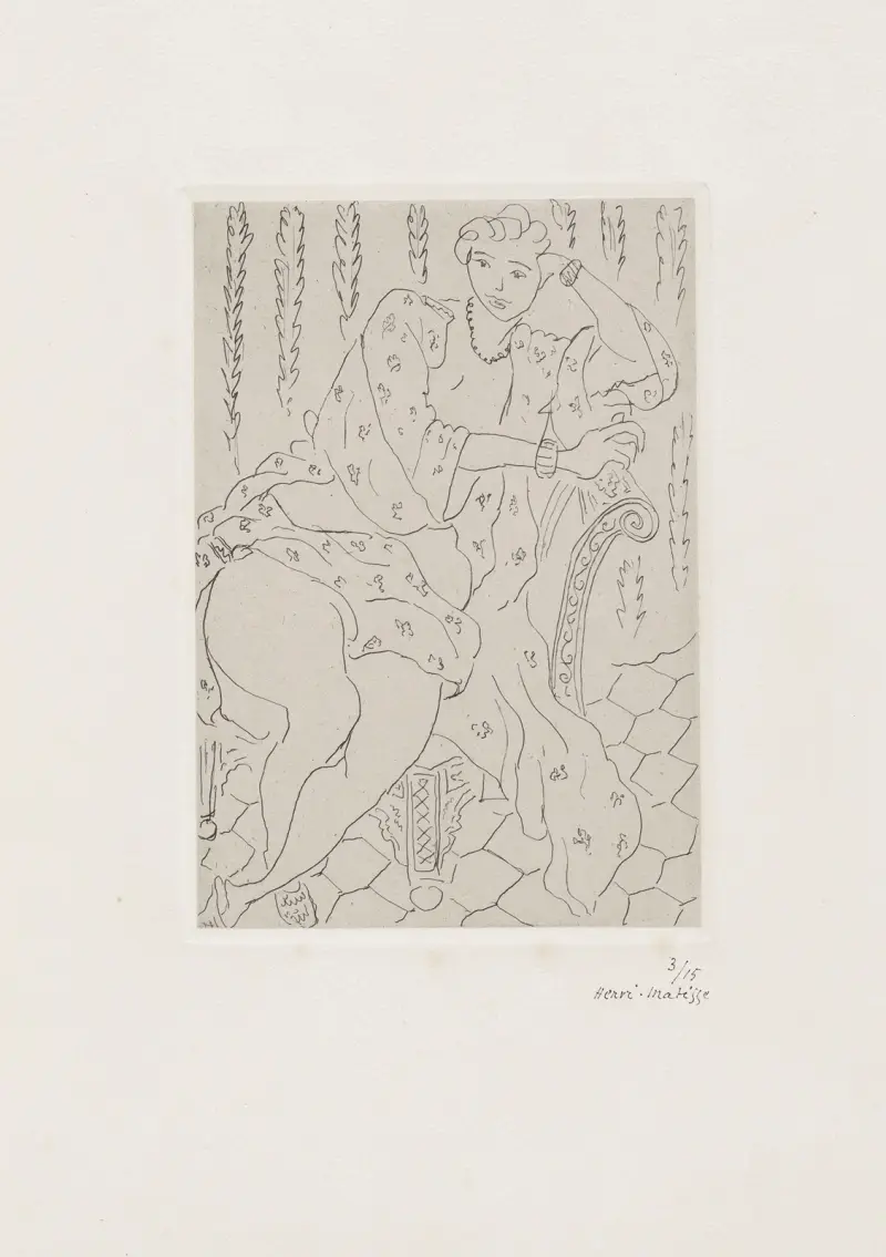 Figure au fauteuil turc av Henri Matisse
