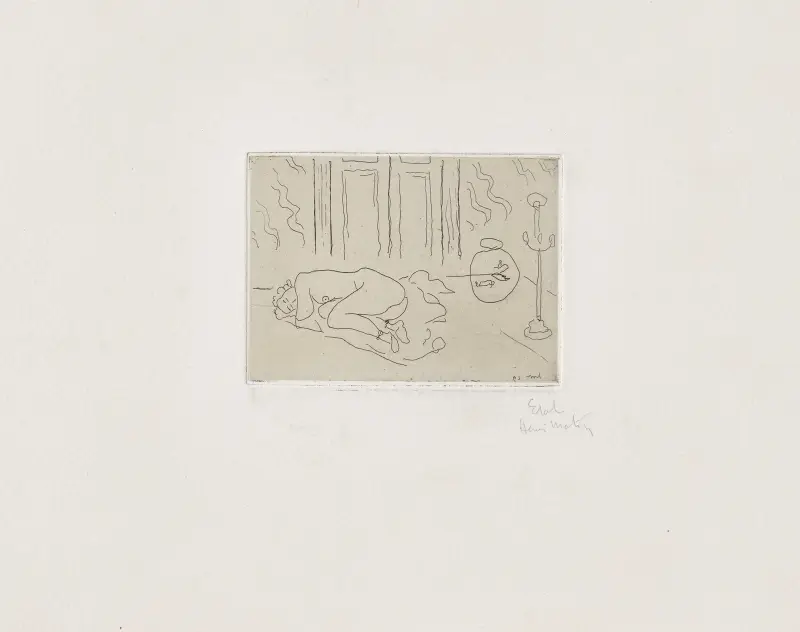 Sovande figur i ett rum av Henri Matisse