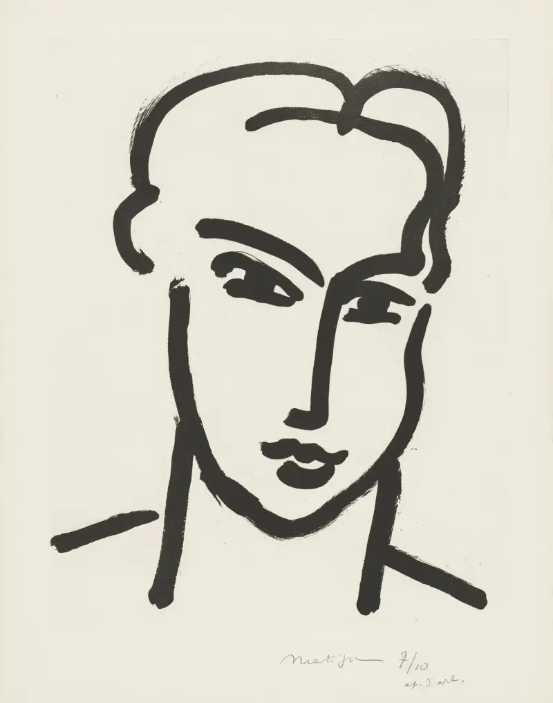 Katias stora huvud av Henri Matisse