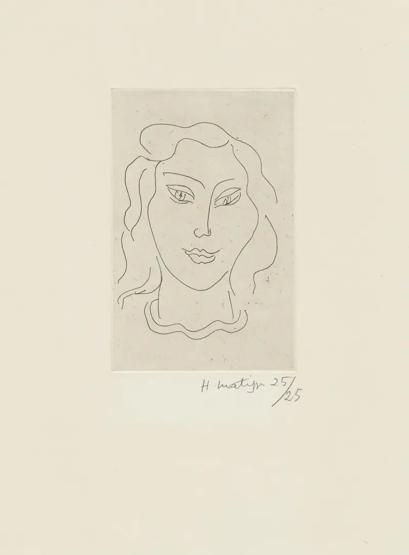Ung kvinna med ormhalsband av Henri Matisse