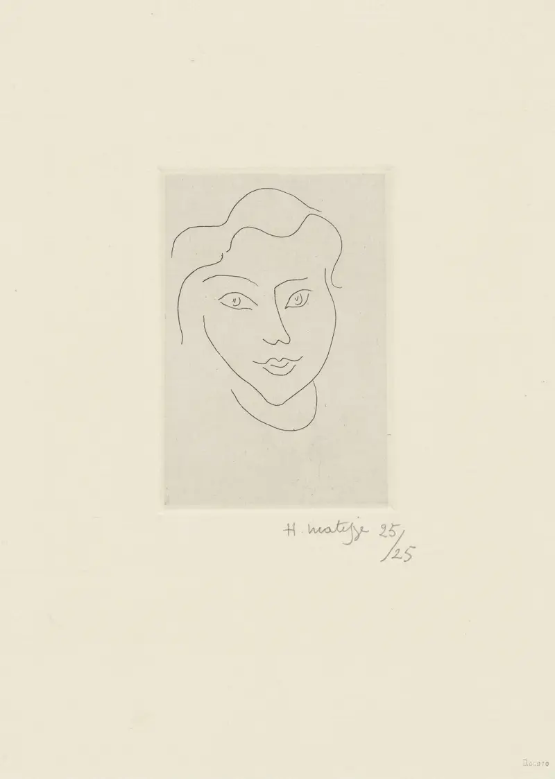 Junge Frau mit leuchtendem Blick von Henri Matisse