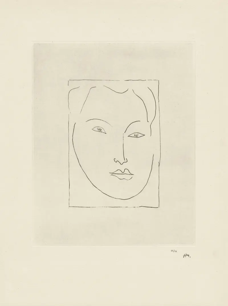 Jeune homme – Masque av Henri Matisse