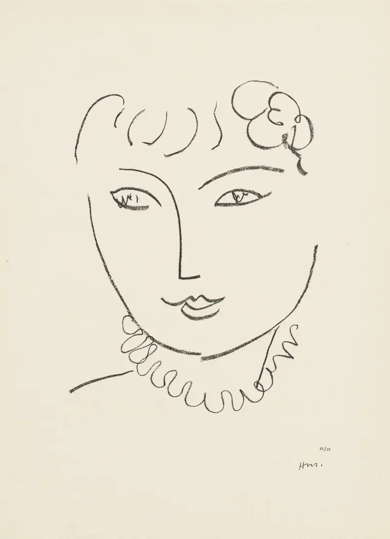 La Pompadour, 1951 – nr 4 av Henri Matisse