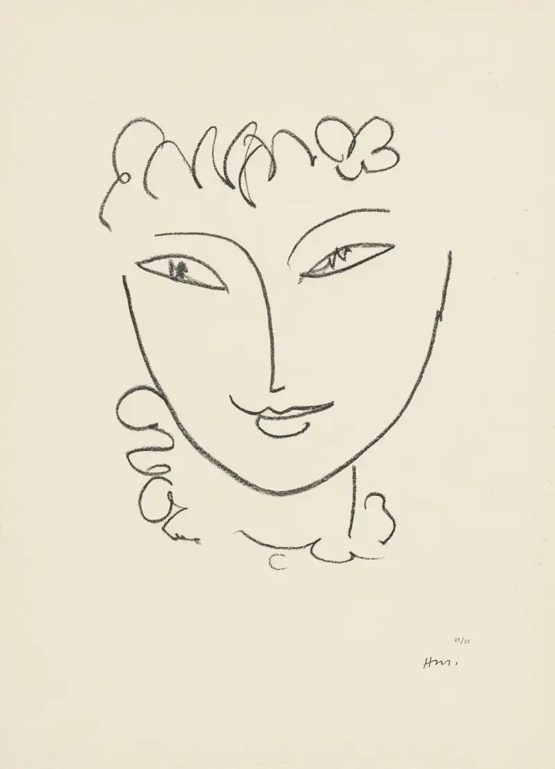 La Pompadour, 1951 – nr 7 av Henri Matisse