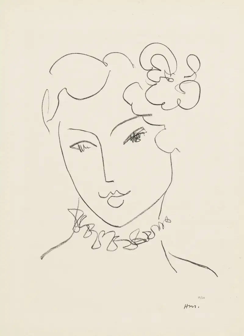 La Pompadour, 1951 – nr 8 av Henri Matisse