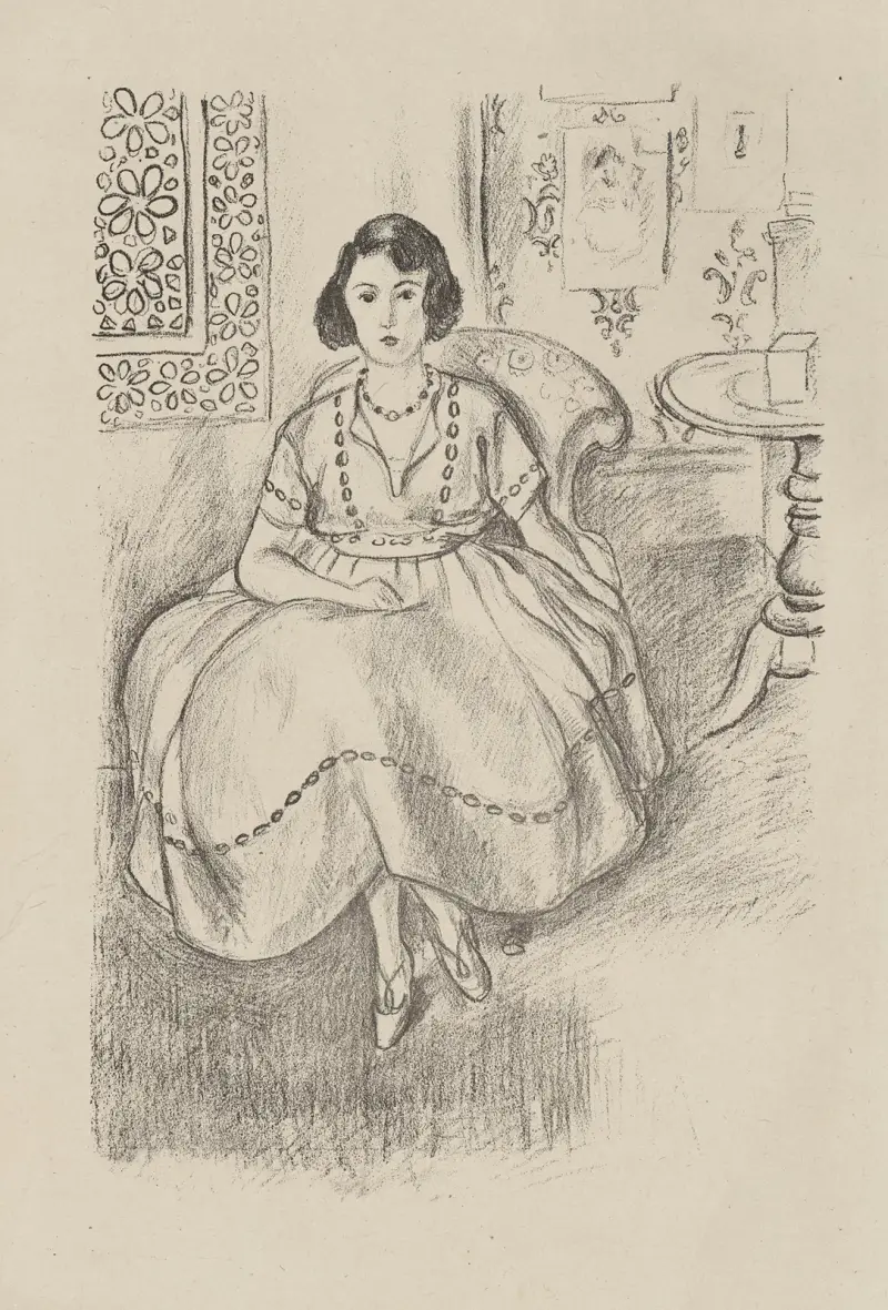 La robe d’organdi av Henri Matisse