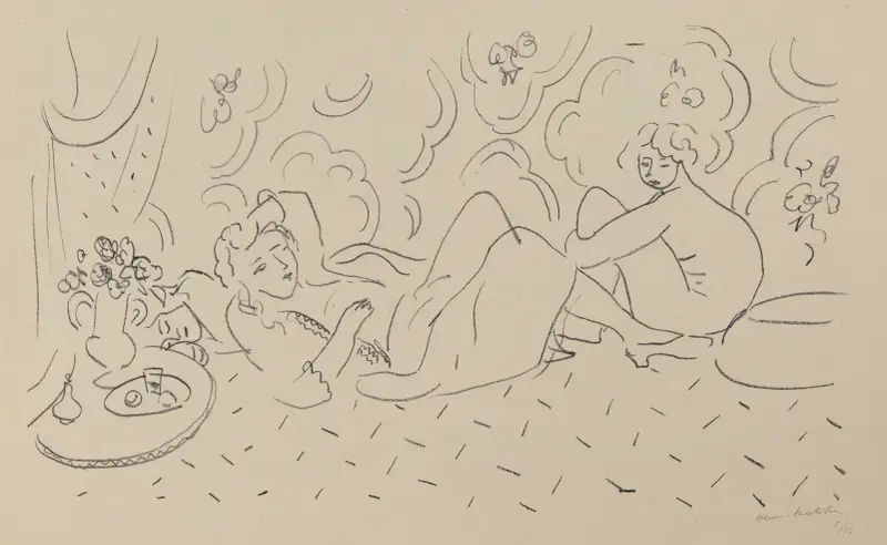 Les trois modèles av Henri Matisse
