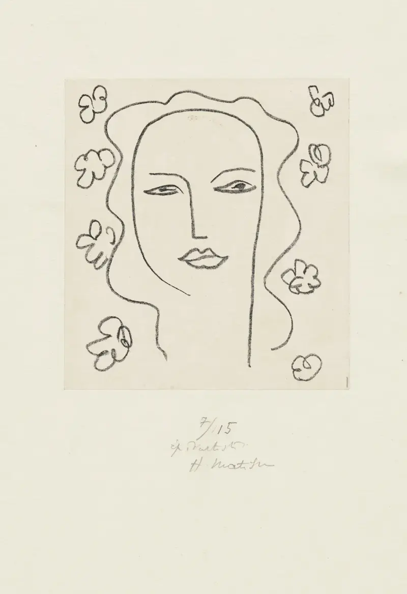 Madeleine – (Etude (pour la Chapelle de Vence) av Henri Matisse