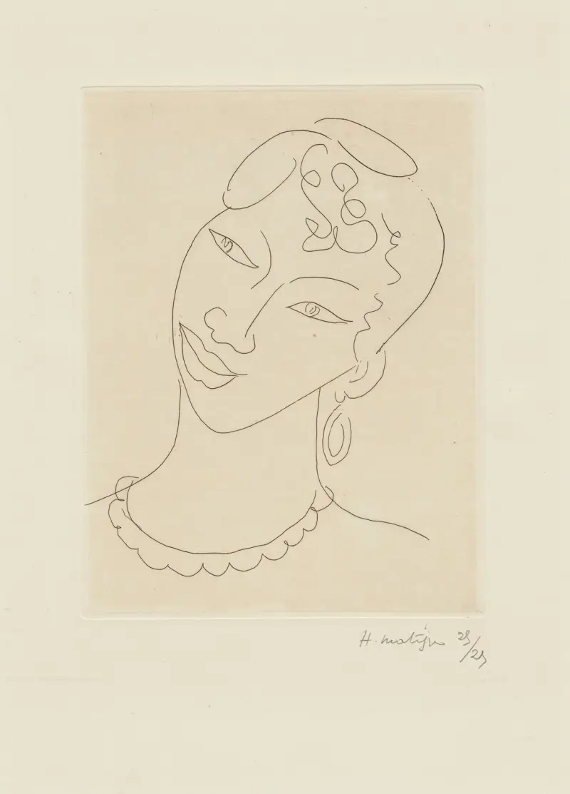 Frau aus Martinique, 1946 – Nr. 5 von Henri Matisse
