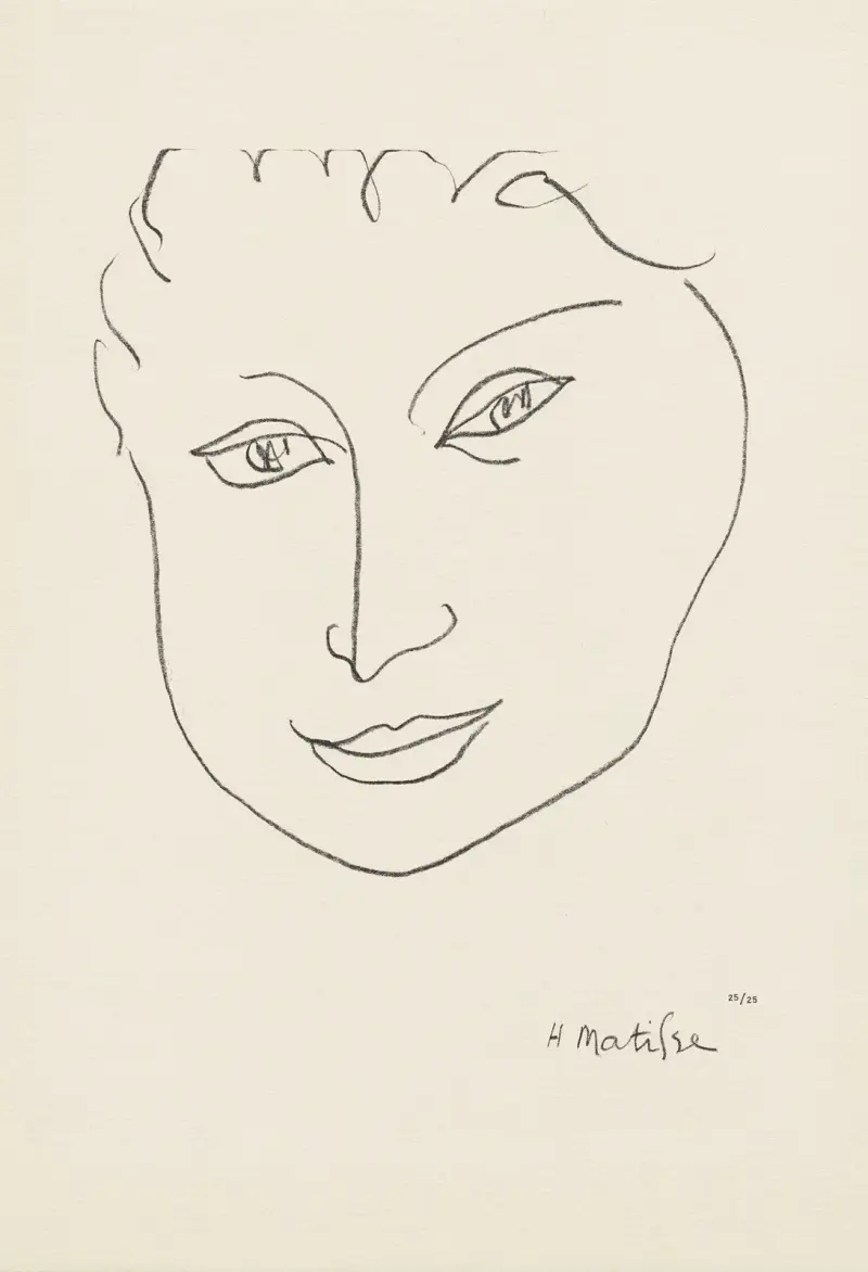 Masque, 1946 – nr 2 av Henri Matisse