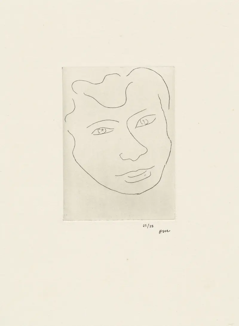 Masque, 1946 – nr 1 av Henri Matisse