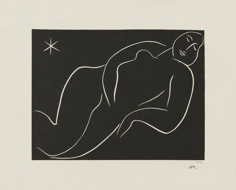 Nu à l’étoile av Henri Matisse