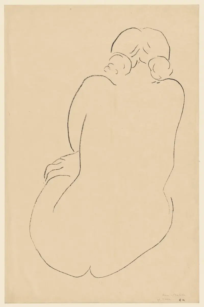 Siedząca naga, widziana od tyłu, Henri Matisse