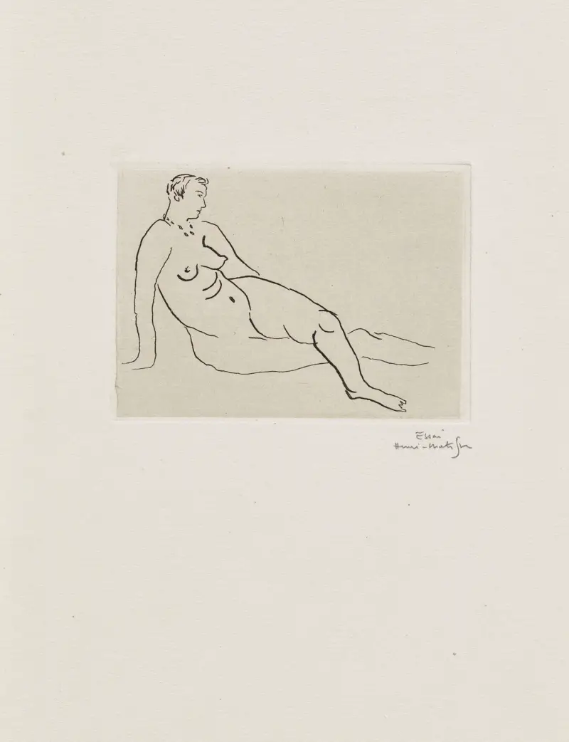 Nu au collier av Henri Matisse