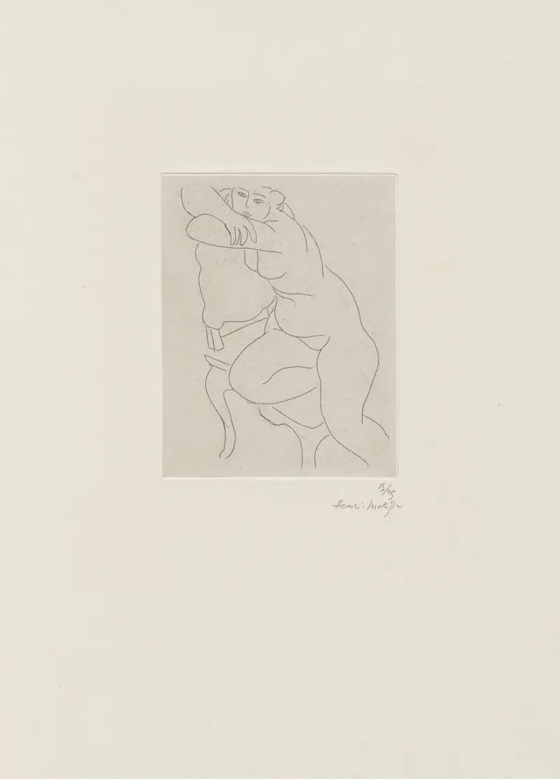 Nu au fauteuil av Henri Matisse