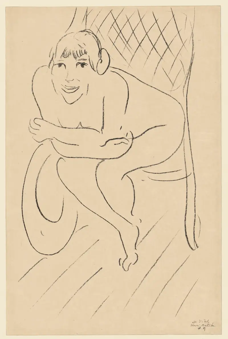 Nu au rocking chair av Henri Matisse