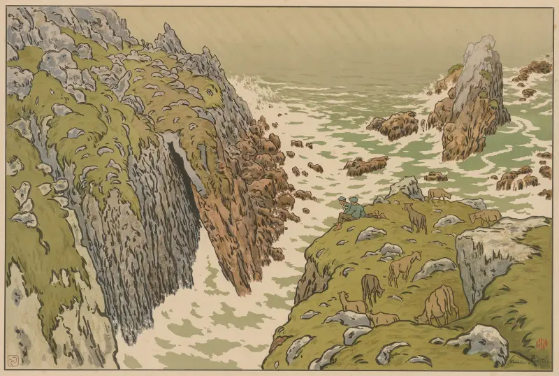 Naturens aspekter; Klippan av Henri Rivière