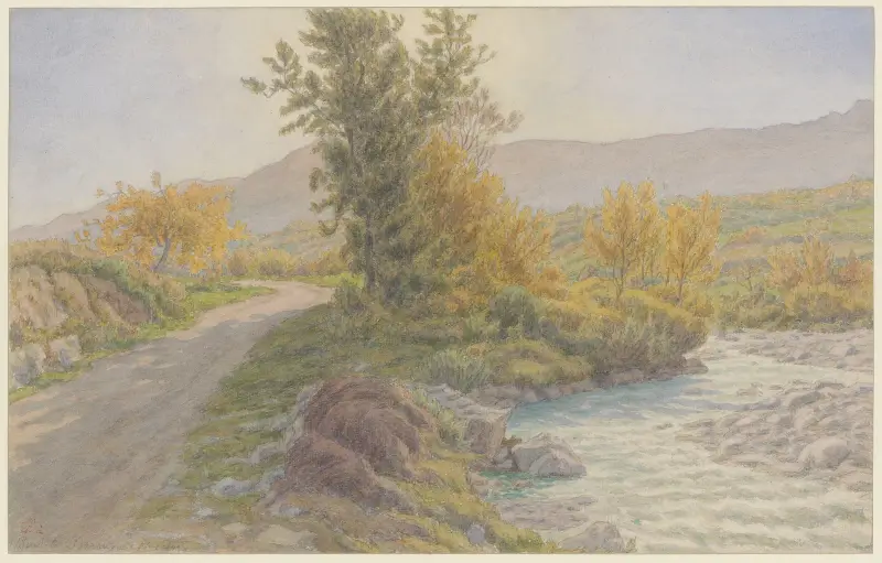 Buis-les-Baronnies, Ufer des Menon von Henri Rivière