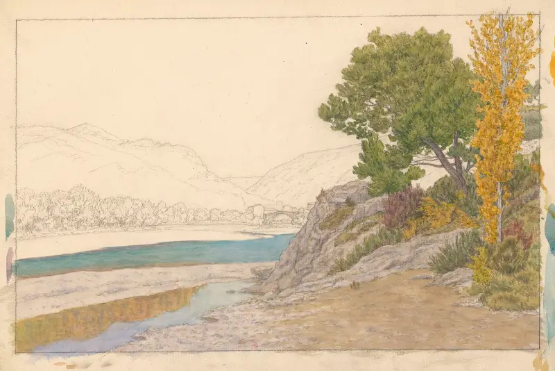 Buis-les-Baronnies, Ouvèze av Henri Rivière