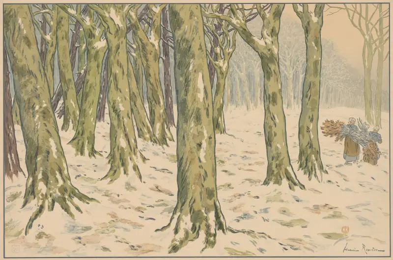 Les Bois, l'hiver, Henri Rivière