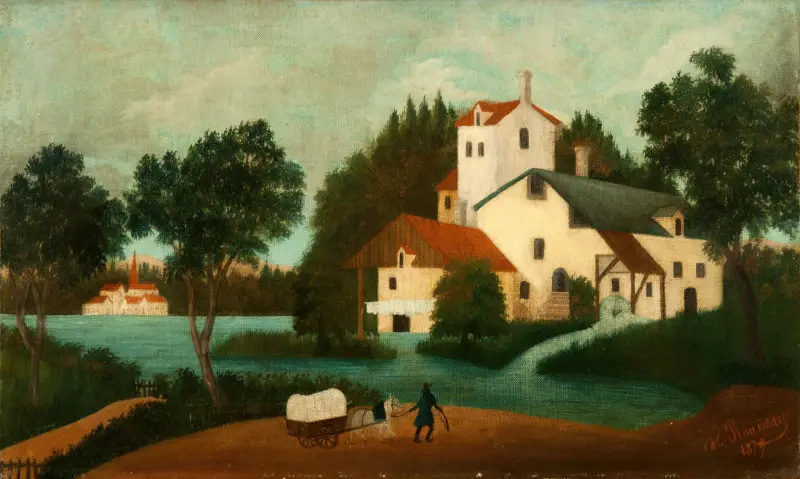Landscape with Watermill av Henri Rousseau