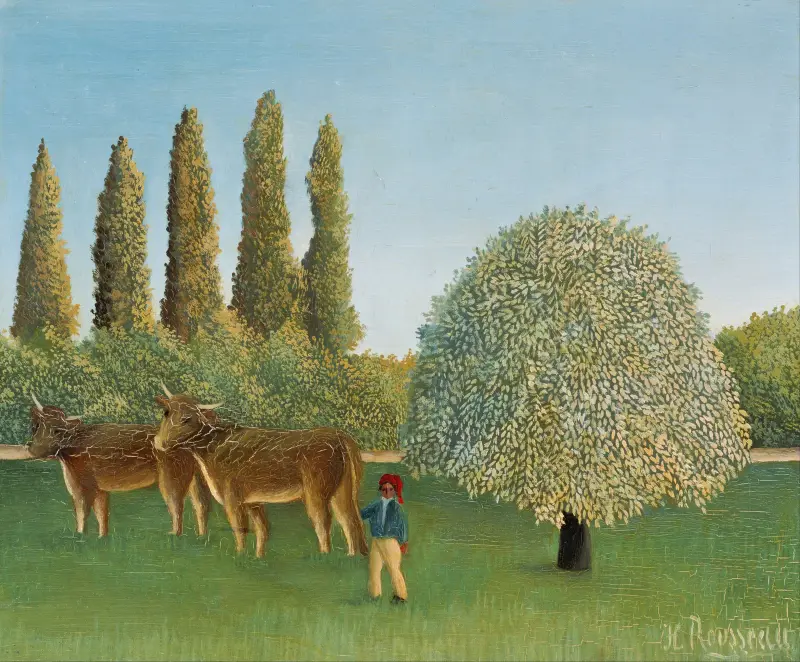 Krajobraz łąkowy (Pastwisko), Henri Rousseau